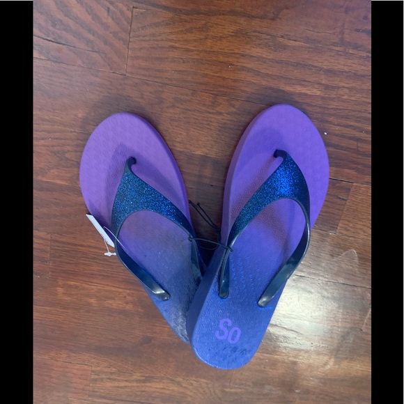 Flip flops Ombre hooded Glitter wedge - Picture 2 of 6